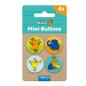 Preview: Die Maus Mini Button 4-er Set