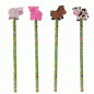 Preview: Bleistift mit Radiergummi Bauernhoftiere