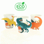 Preview: Dinosaurier Party Becher - Eco friendly