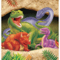 Preview: Dino Alarm Party Tischdecke