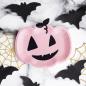 Preview: Halloween Party Teller rosa Kürbis