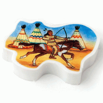 Indianer Radiergummi gestanzt