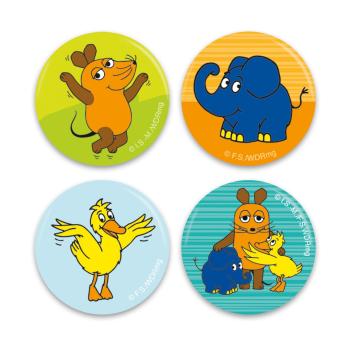 Preview: Die Maus Mini Button 4-er Set