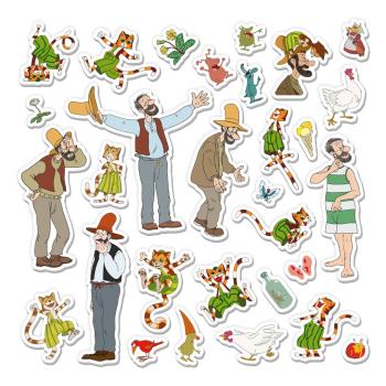 Preview: Pettersson & Findus Soft-Sticker 30 Stück