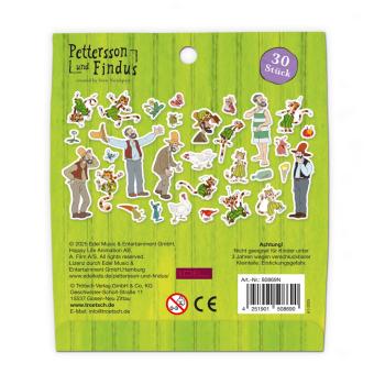 Preview: Pettersson & Findus Soft-Sticker 30 Stück
