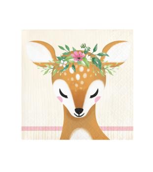 Kleines Reh Party Servietten klein