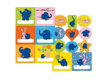Der Elefant Aufkleber 2er Set