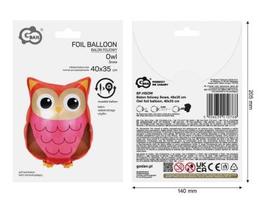 Preview: Eule Folienballon