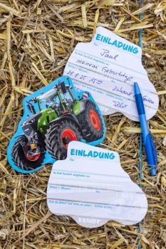 Fendt Traktor Einladungskarten