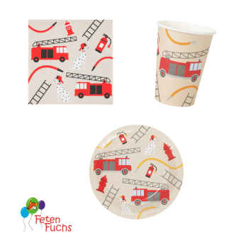 Feuerwehr Party Set - Eco Friendly