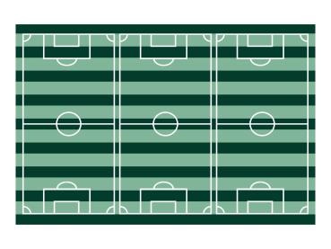 Fußball Tischdecke Spielfeld