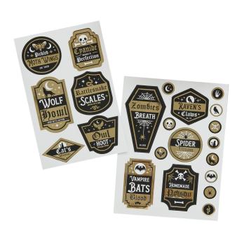 Halloween Aufkleber 2er Set