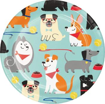 Hunde Motto Party Teller klein