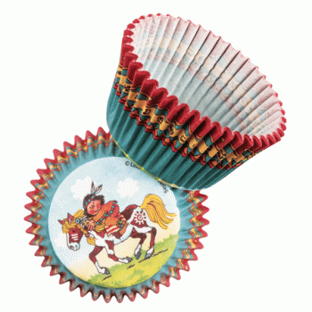 Indianer Yanuk Muffinförmchen  40 Stück