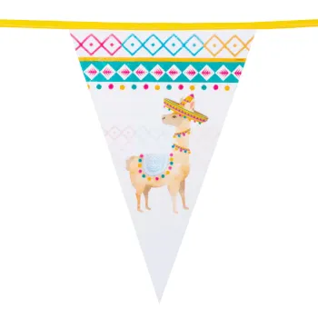 Preview: Lama Wimpelkette (€0,41/Meter)