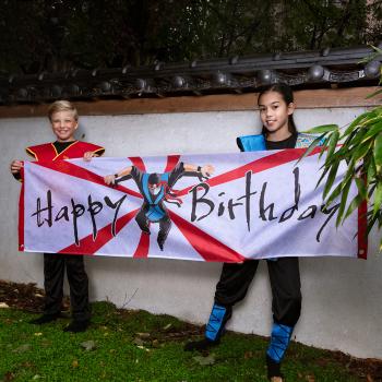 Ninja Turtles Geburtstags-Deko - Happy Birthday Banner, Grün, Für Kinderpartys & Fotohintergründe
