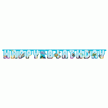 Ozean - Ocean Party Girlande Happy Birthday (1,73€/Meter)