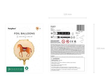 Pferde Party Folienballon