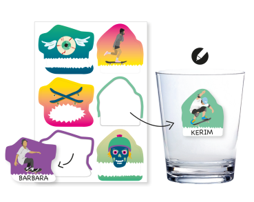 Skatepark Namensaufkleber