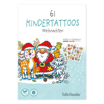 Weihnachts Tattoos 3 Bögen mit insg. 61 Tattoos