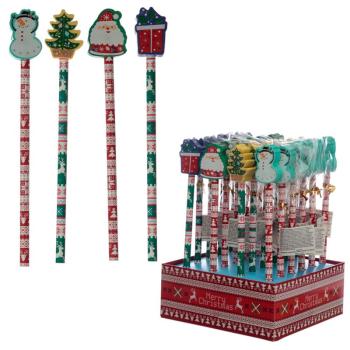 Bleistift mit Radiergummi Weihnachten