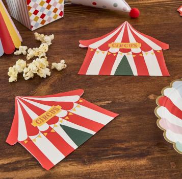 Preview: Zirkus Servietten Zelt