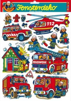 Feuerwehr Fensterdeko