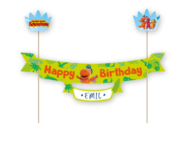 Drache Kokosnuss Tortenbanner