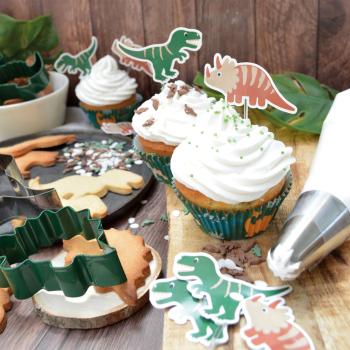 Dino Muffinförmchen mit Pickern je 24 Stück