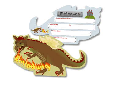 Drache Einladungskarten