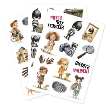 Detektiv Tattoos 35 Stück