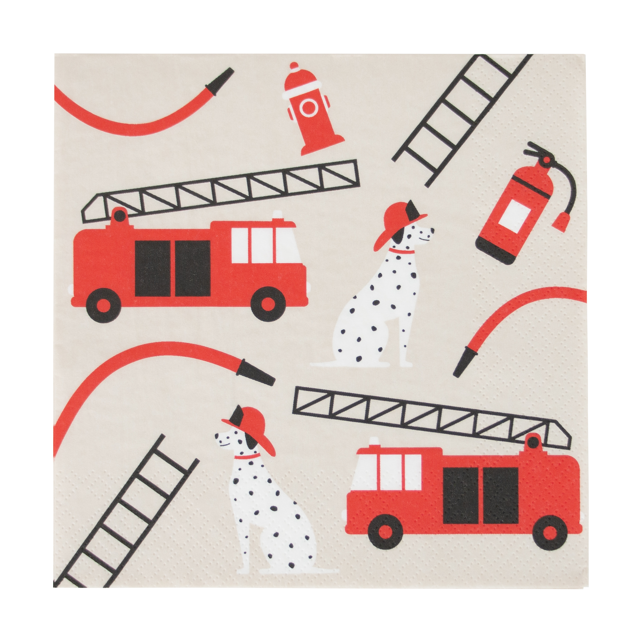 Feuerwehrmann-Servietten – 50 Stück, 33x33 Cm, Papier, Für Mottoparty, Geburtstag, Abschluss Oder Ruhestand