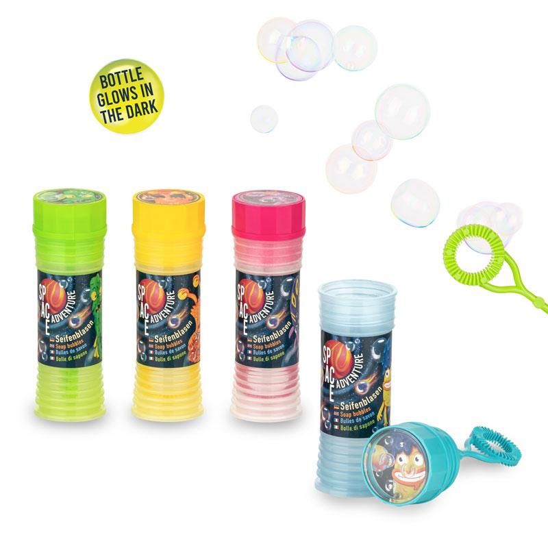6 Flaschen Fassbare Seifenblasen-Flüssigkeit (je 22 Ml) - Zum Fangen Der Blasen, Bunte Farben, Partyspaß