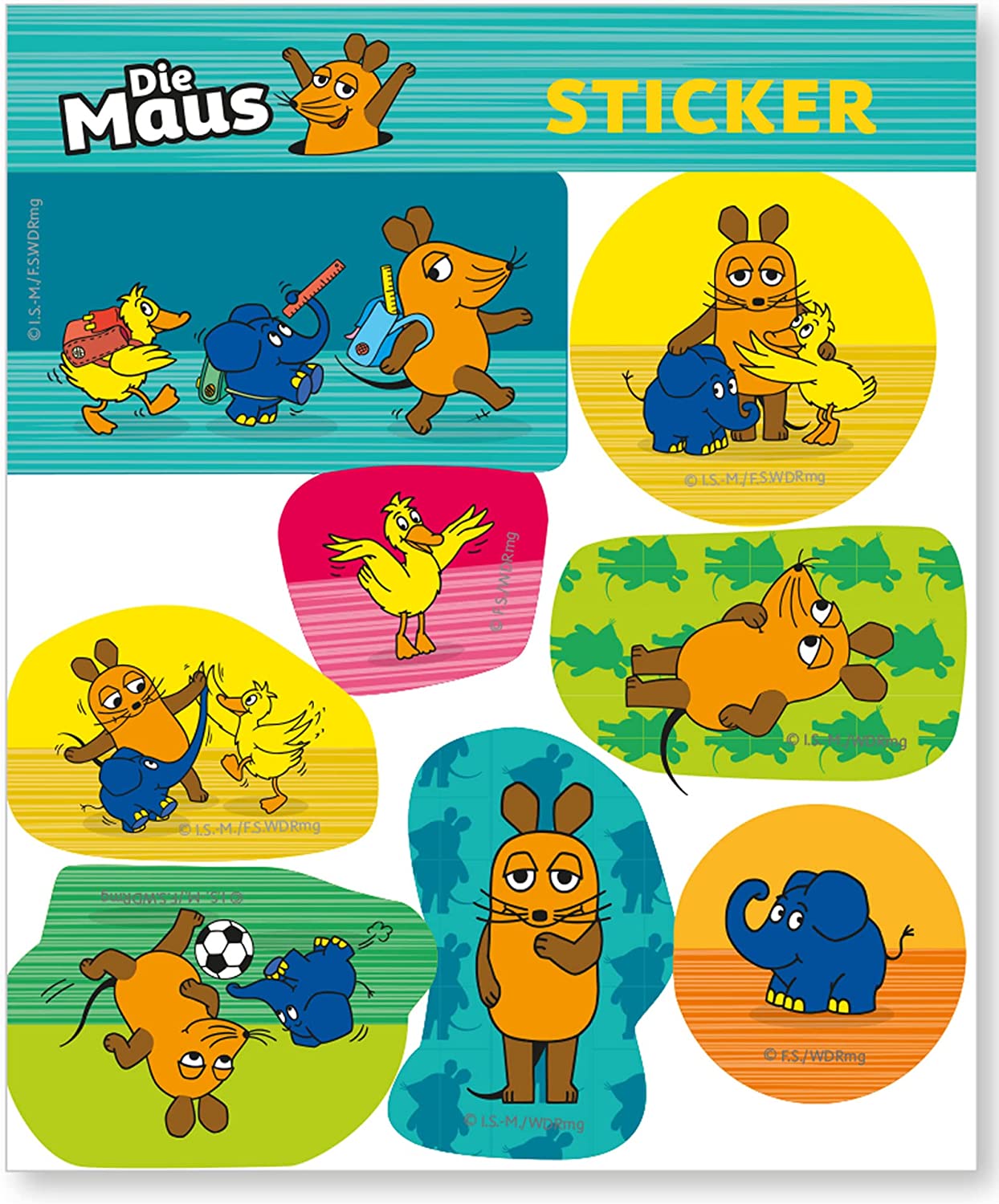 Maus Hello Die Maus Sticker DH-Konzept - Partyzubehör online kaufen für ...