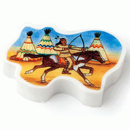 Indianer Radiergummi gestanzt