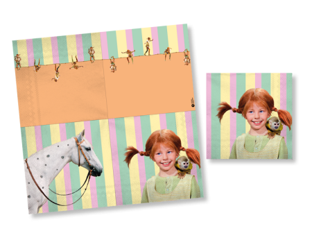 Pippi Langstrumpf Party Servietten