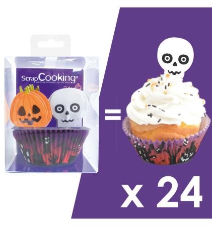 Halloween Muffinförmchen und Picker