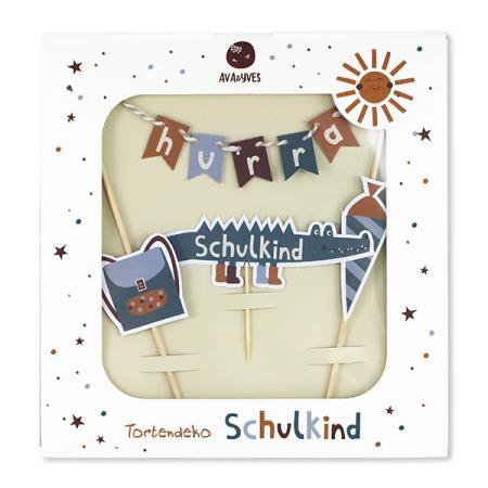 Tortendeko - Hurra Schulkind Tortengirlande