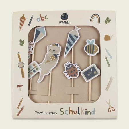 Tortendeko zur Einschulung "Nature Kids" Tortendeko zur Einschulung "Nature Kids"