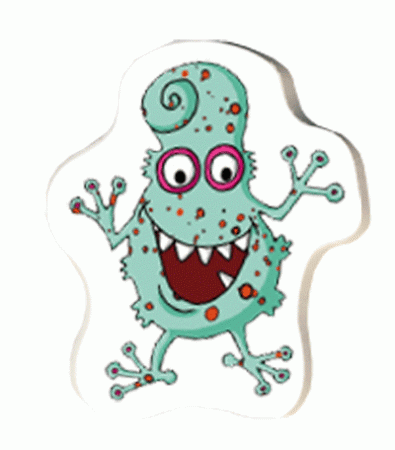 Monster Radiergummi gestanzt