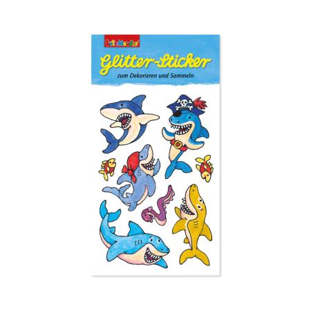 Hai Glitter Sticker von Lutz Mauder