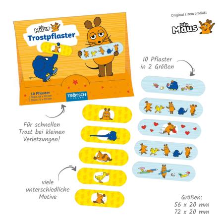 Die Maus Trostpflaster 10 Stück