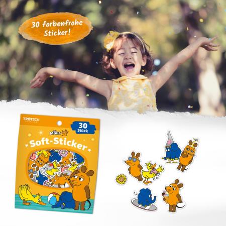 Die Maus Soft-Sticker 30 Stück