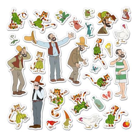 Pettersson & Findus Soft-Sticker 30 Stück