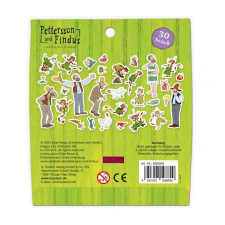 Pettersson & Findus Soft-Sticker 30 Stück