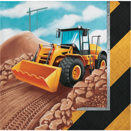 Baustelle Party kleine Servietten neu