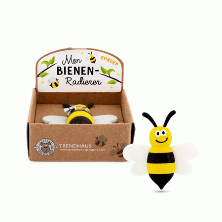 Radiergummi Biene im Karton