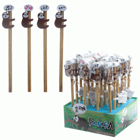 Bleistift mit Radiergummi Faultier