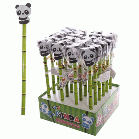 Bleistift mit Radierer Panda