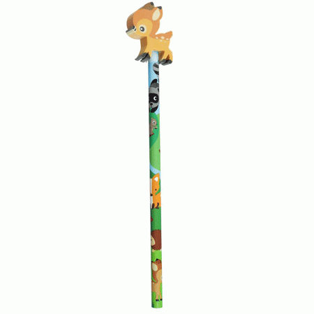 Bleistift mit Radiergummi Rehkitz